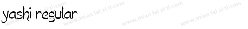 yashi regular字体转换